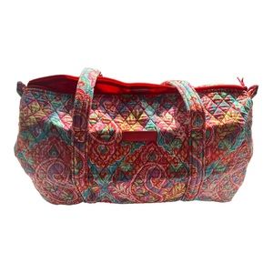 Vera Bradley Large Duffle Bag Paisley in Paradise-Damage